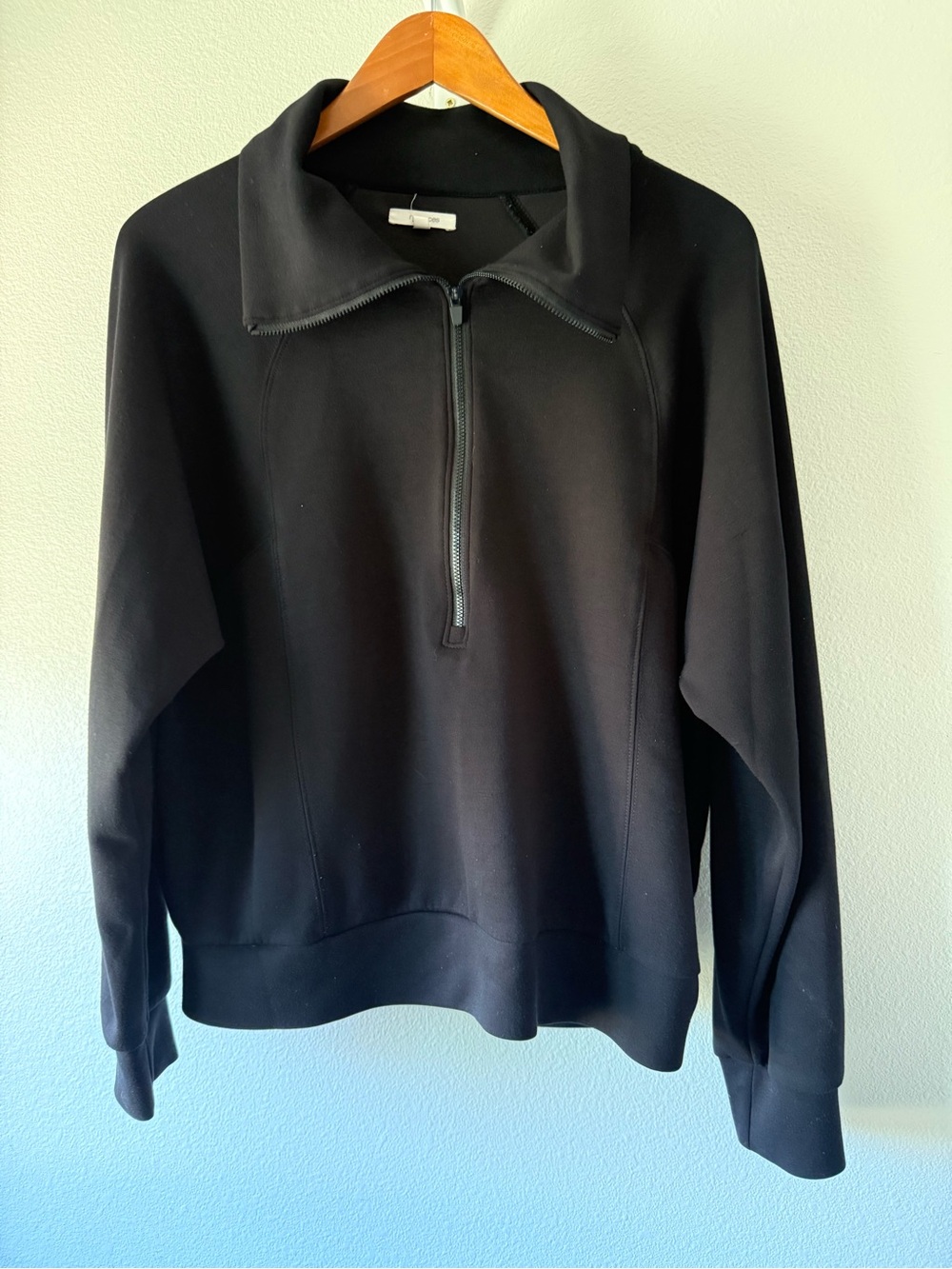 Maurices Black Half-Zip Sweater - Classic Collar
